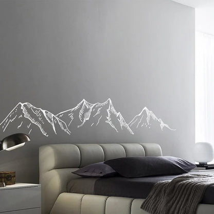 Mountain Silhouette Wall Decal