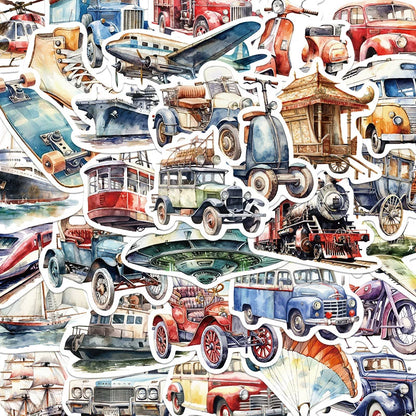 Transportation Through The Eras Watercolor Bundle