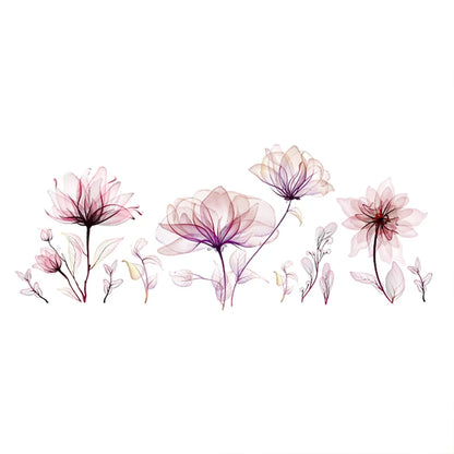 Creative Pink Floral Wall Decal