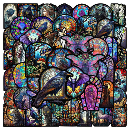 Gothic Stained Glass Sticker Bundle