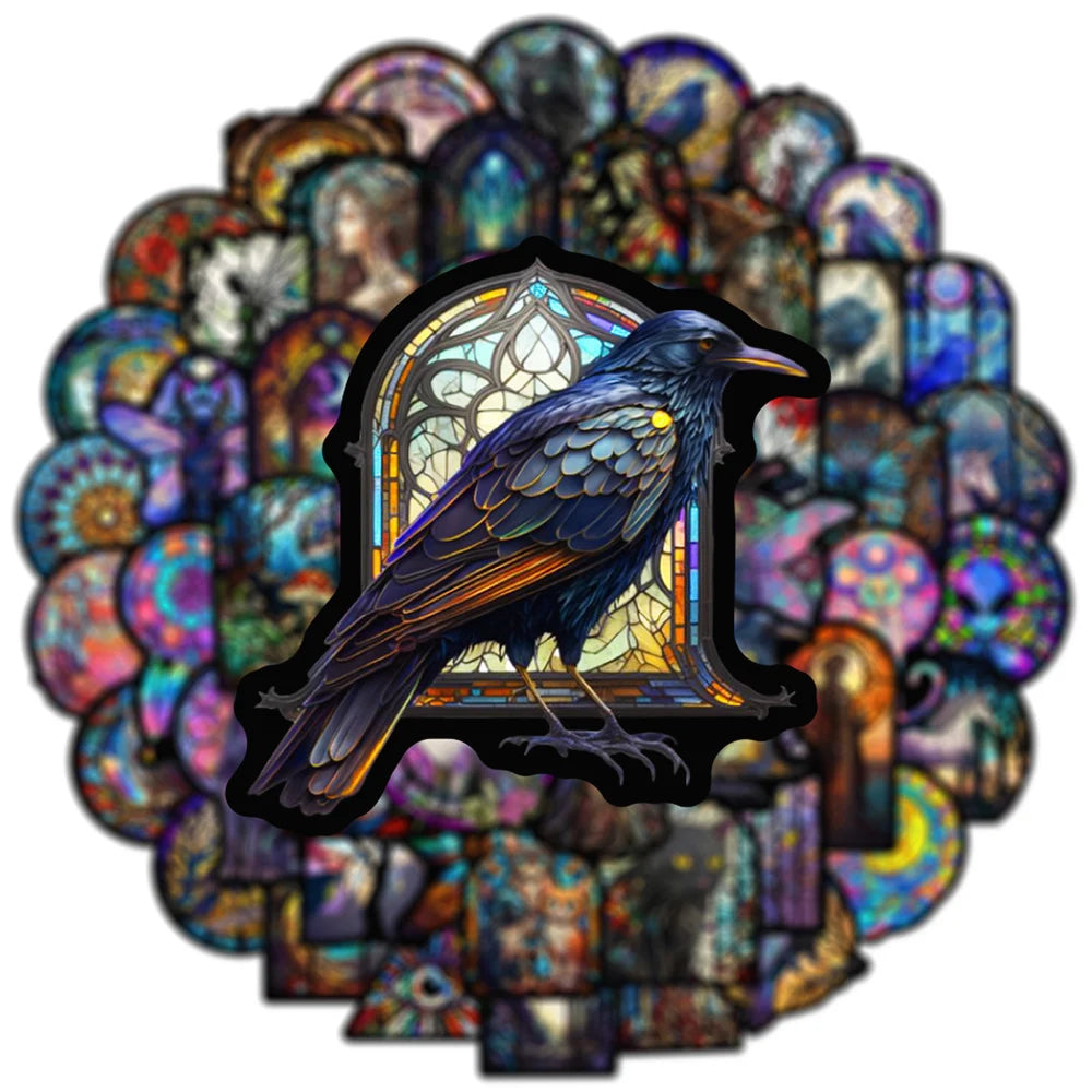 Gothic Stained Glass Sticker Bundle