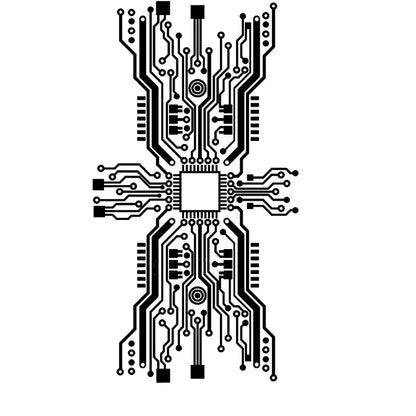 Computer Circuit Board Wall Decal